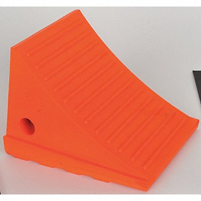 Wheel Chock 6-1/4 H Urethane Orange MPN:UC1700