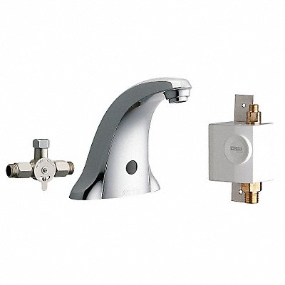 Low Arc Chrome Chicago Faucets E-Tronic MPN:116.966.AB.1