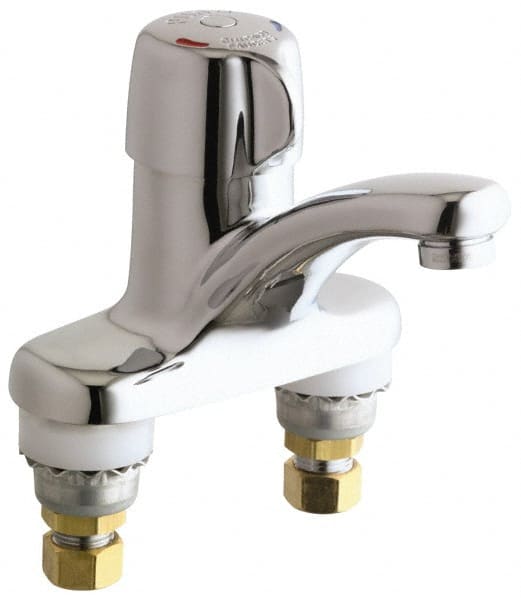 Round Handle, Deck Mounted Bathroom Faucet MPN:3600-E2805AB