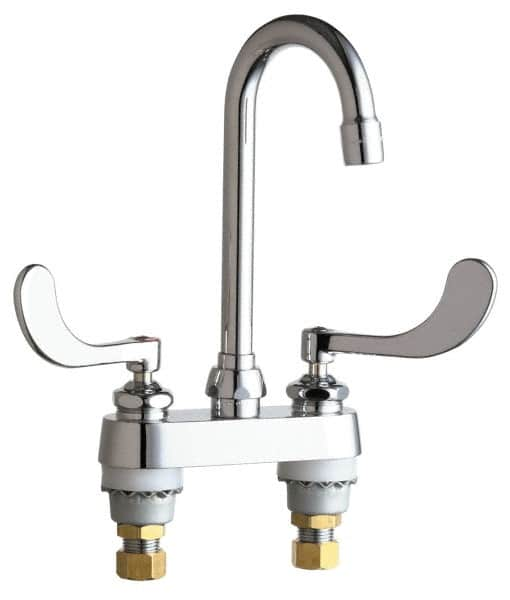 Wrist Blade Handle, Deck Mounted Bathroom Faucet MPN:895-317ABCP