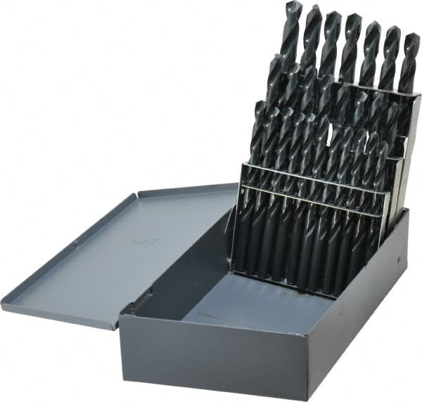 Drill Bit Set: Jobber Length Drill Bits, 26 Pc, 135 ° MPN:45638