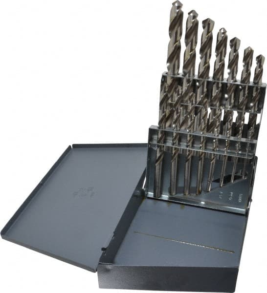 Drill Bit Set: Jobber Length Drill Bits, 15 Pc, 118 ° MPN:49913