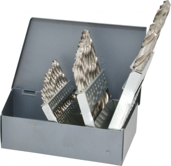 Drill Bit Set: Jobber Length Drill Bits, 29 Pc, 118 ° MPN:49914