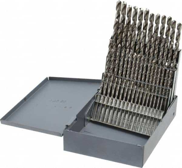 Drill Bit Set: Jobber Length Drill Bits, 60 Pc, 118 ° MPN:49916