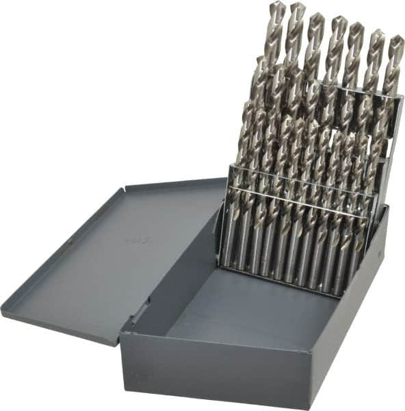 Drill Bit Set: Jobber Length Drill Bits, 26 Pc, 118 ° MPN:49918