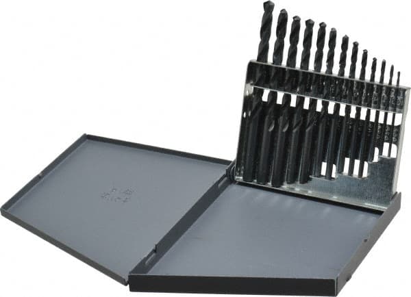 Drill Bit Set: Jobber Length Drill Bits, 13 Pc, 118 ° MPN:57711