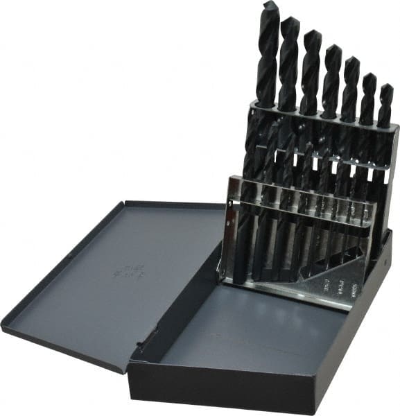 Drill Bit Set: Jobber Length Drill Bits, 15 Pc, 118 ° MPN:57713