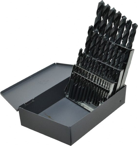 Drill Bit Set: Jobber Length Drill Bits, 29 Pc, 118 ° MPN:57714