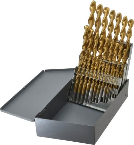 Drill Bit Set: Jobber Length Drill Bits, 29 Pc, 135 ° MPN:57734