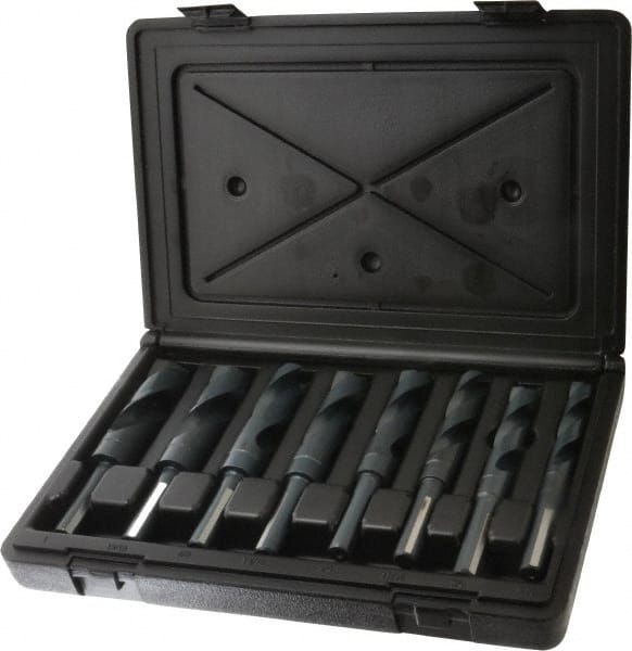 Drill Bit Set: Reduced Shank Drill Bits, 8 Pc, 1