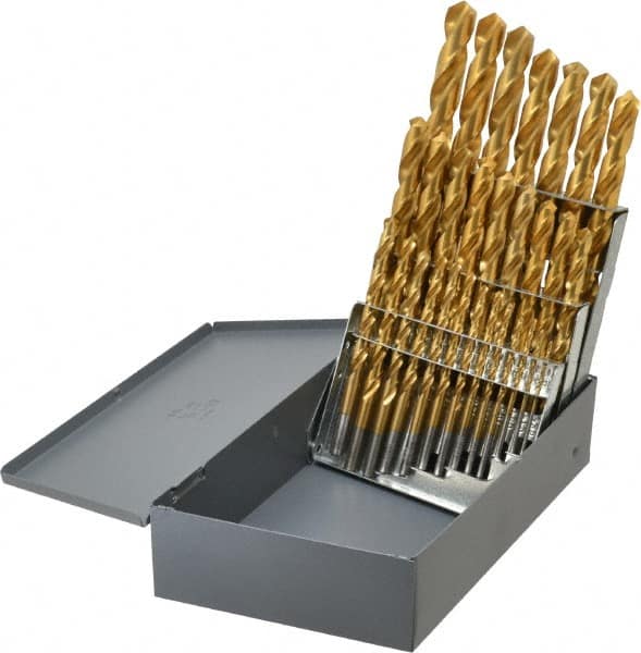 Drill Bit Set: Jobber Length Drill Bits, 29 Pc, 118 ° MPN:69861