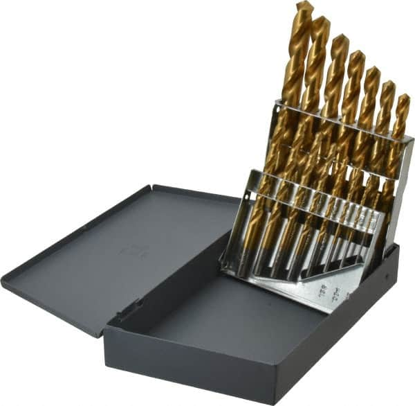 Drill Bit Set: Jobber Length Drill Bits, 15 Pc, 118 ° MPN:69862