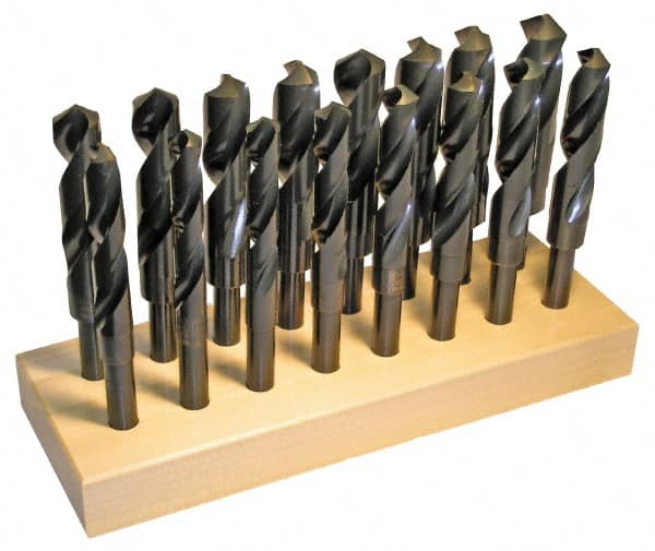 Drill Bit Set: Reduced Shank Drill Bits, 16 Pc, 1