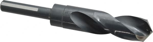 Reduced Shank Drill Bit: 63/64'' Dia, 1/2'' Shank Dia, 118 0, High Speed Steel MPN:52463