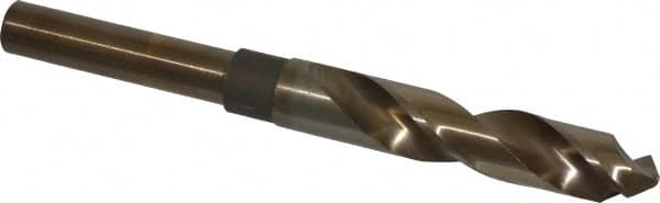 Reduced Shank Drill Bit: 41/64'' Dia, 1/2'' Shank Dia, 118 0, Cobalt MPN:53441