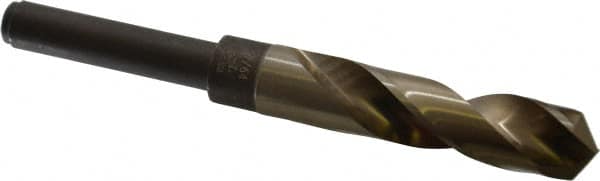 Reduced Shank Drill Bit: 47/64'' Dia, 1/2'' Shank Dia, 118 0, Cobalt MPN:53447