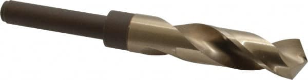 Reduced Shank Drill Bit: 51/64'' Dia, 1/2'' Shank Dia, 118 0, Cobalt MPN:53451