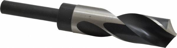 Reduced Shank Drill Bit: 1-1/64'' Dia, 1/2'' Shank Dia, 118 0, High Speed Steel MPN:55465