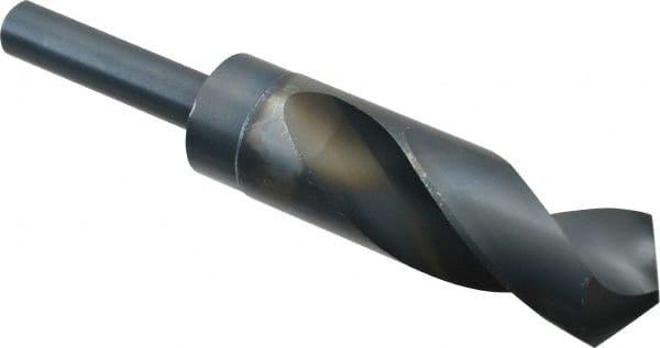 Reduced Shank Drill Bit: 1-7/64'' Dia, 1/2'' Shank Dia, 118 0, High Speed Steel MPN:55471