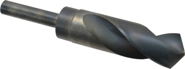 Reduced Shank Drill Bit: 1-1/8'' Dia, 1/2'' Shank Dia, 118 0, High Speed Steel MPN:55472