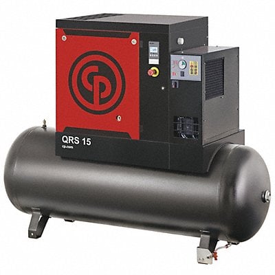 Rotary Screw Air Compr Dryer 15 hp Horz MPN:QRS 15 HPD