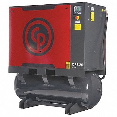 Rotary Screw Air Compr Dryer 25 hp Horz MPN:QRS 25 HPD