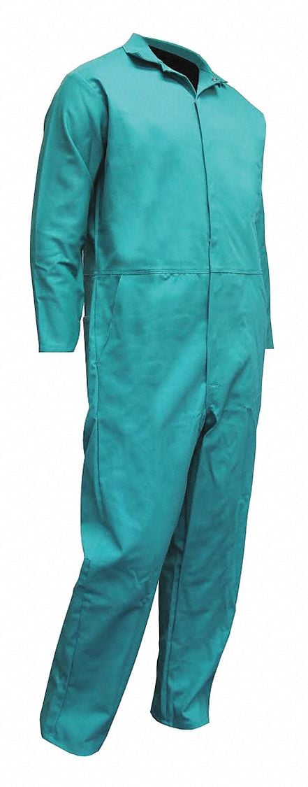 Flame-Res. Coverall Hem Cuff Green M MPN:605-GR-M