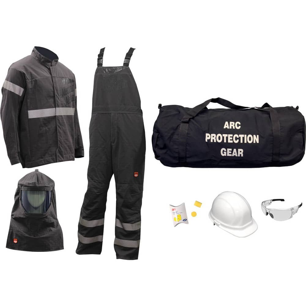 Arc Flash Clothing Kit: Size 2X-Large, Kevlar, Jacket & Bib Overalls MPN:AG40-GP-2XL-NG