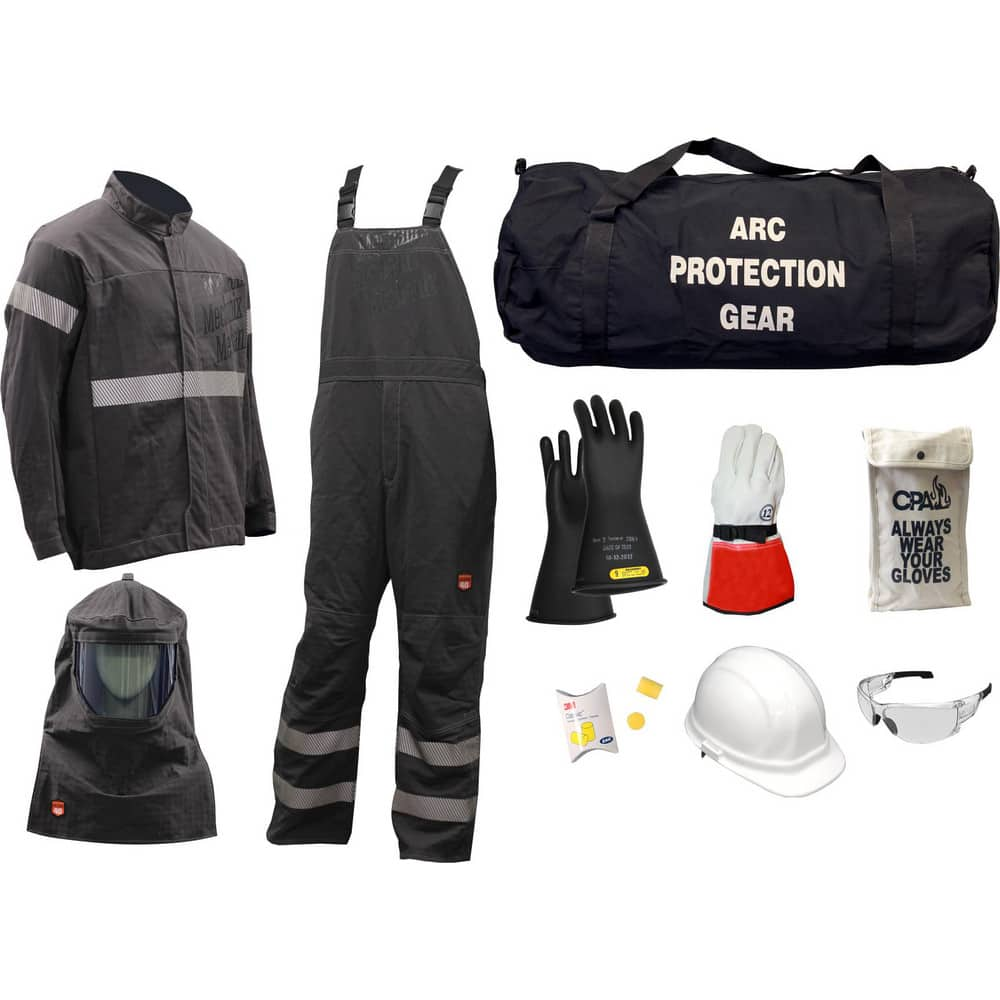 Arc Flash Clothing Kit: Size 3X-Large, Kevlar, Jacket & Bib Overalls MPN:AG40-GP-3XL-10