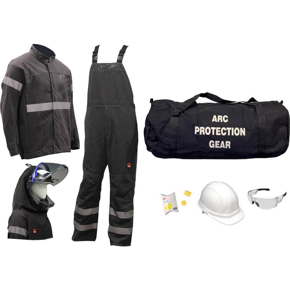 Arc Flash Clothing Kit: Size 3X-Large, Kevlar, Jacket & Bib Overalls MPN:AG40GP3XLH3PNG