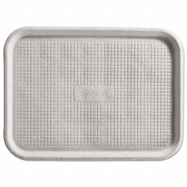 Savaday Molded Fiber Flat Food Tray, White, 12x16, 200/Carton MPN:HUH20803CT