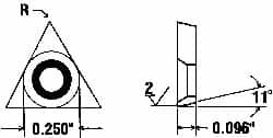 Boring Insert: TPCB2152None CM1, Carbide MPN:2824044