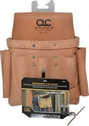 Tool Pouch: 8 Pockets, Leather MPN:521