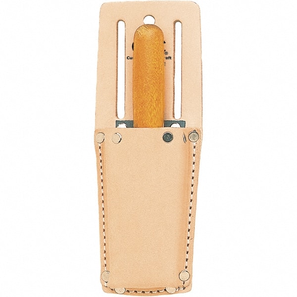 Sheath: 1 Pocket, Leather, Natural MPN:67