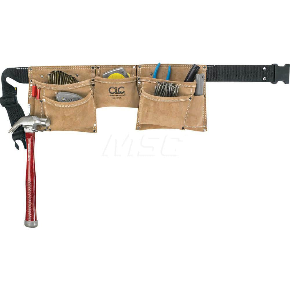 Tool Aprons & Tool Belts, Tool Type: Tool Apron , Minimum Waist Size: 29 , Maximum Waist Size: 46 , Material: Leather , Number of Pockets: 8.000  MPN:I370X3