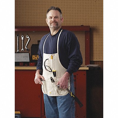 Tool Apron White Canvas 29 to 46 in MPN:C10