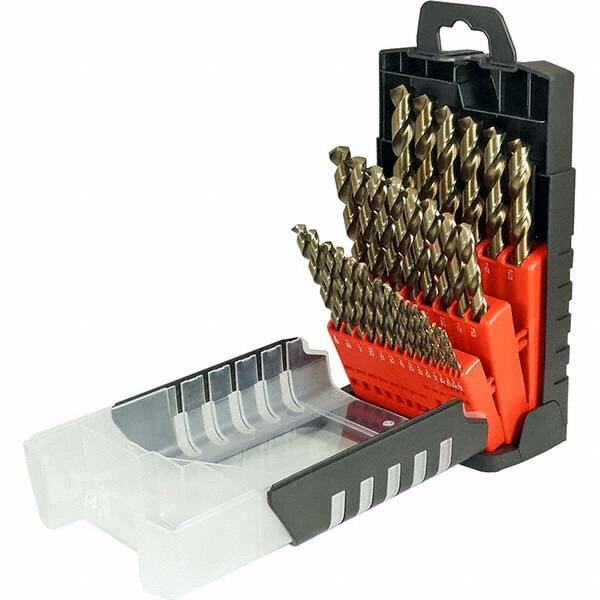 Drill Bit Set: Jobber Length Drill Bits, 29 Pc, 0.0625