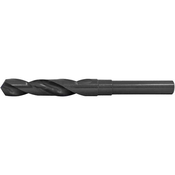 Reduced Shank Drill Bit: 19/32'' Dia, 1/2'' Shank Dia, 118 0, High Speed Steel MPN:C68637