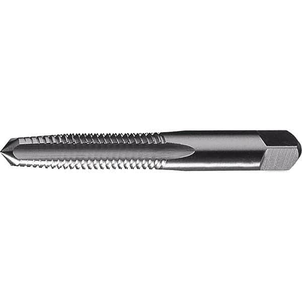 Straight Flute Tap: M8x1.25 Metric Coarse, 4 Flutes, Taper, Carbon Steel, Bright/Uncoated MPN:C69531