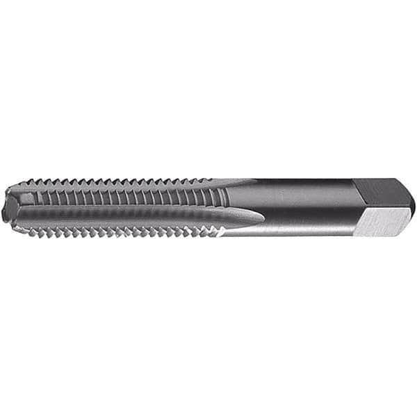 Straight Flute Tap: M8x1.25 Metric Coarse, 4 Flutes, Bottoming, Carbon Steel, Bright/Uncoated MPN:C69533