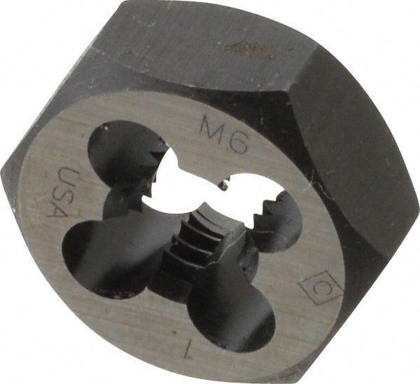 Hex Rethreading Die: M6x1, 1/4