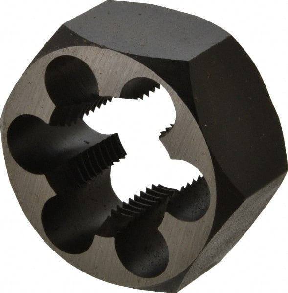 Hex Rethreading Die: 1-1/8 - 12, 1