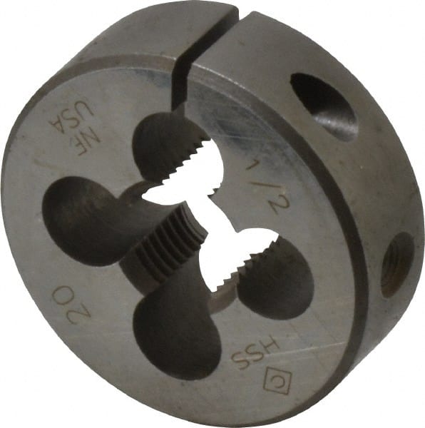 Round Die: 1/2-20, High Speed Steel MPN:C65876