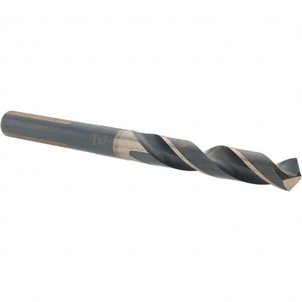 Reduced Shank Drill Bit: 33/64'' Dia, 1/2'' Shank Dia, 118 0, High Speed Steel MPN:C17031