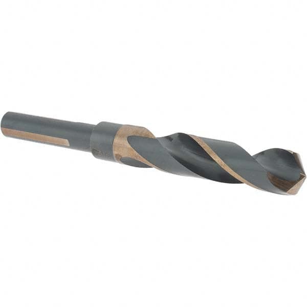 Reduced Shank Drill Bit: 45/64'' Dia, 1/2'' Shank Dia, 118 0, High Speed Steel MPN:C17043