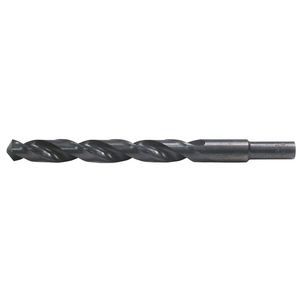 Reduced Shank Drill Bit: 27/64'' Dia, 3/8'' Shank Dia, 135 0, High Speed Steel MPN:C20633