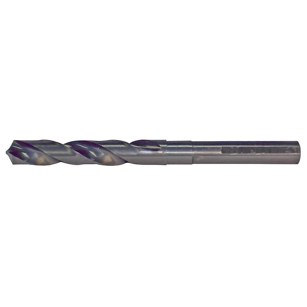 Reduced Shank Drill Bit: 33/64'' Dia, 1/2'' Shank Dia, 118 0, High Speed Steel MPN:C20671