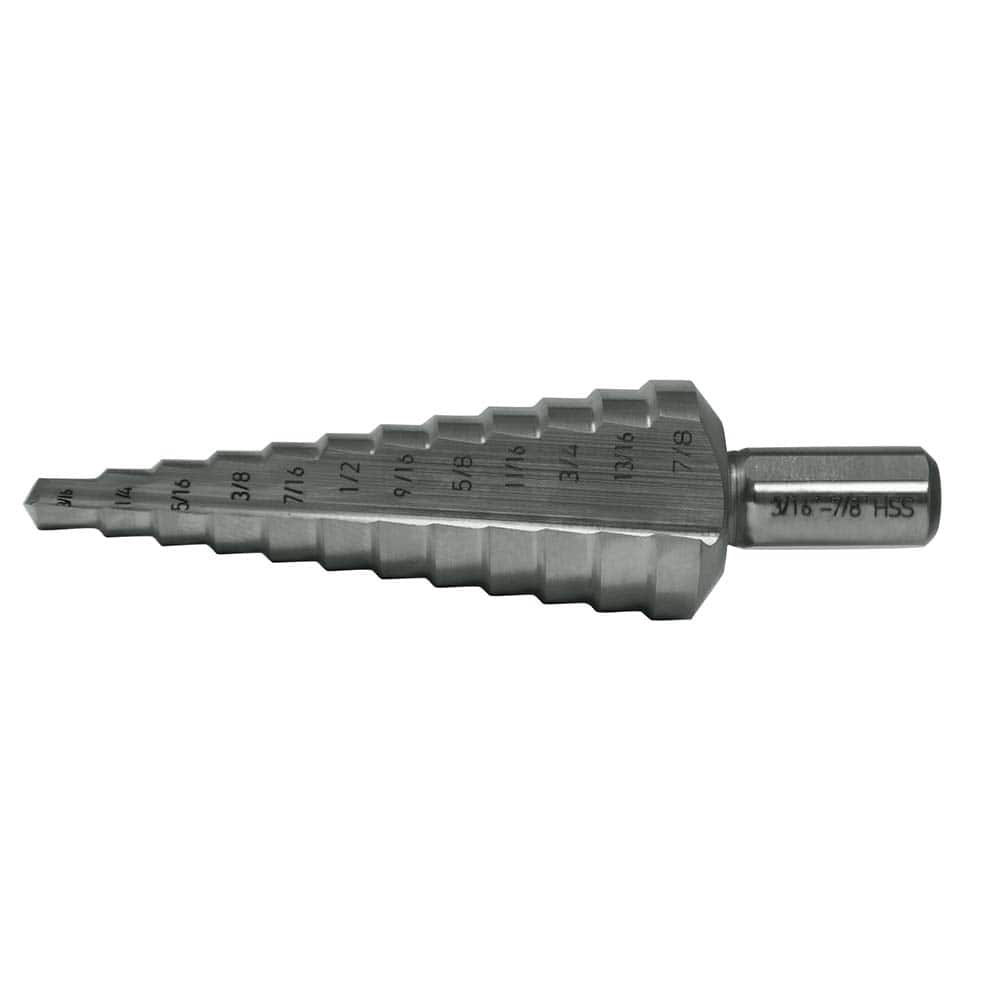 Step Drill Bit: 1/8 to 1/2