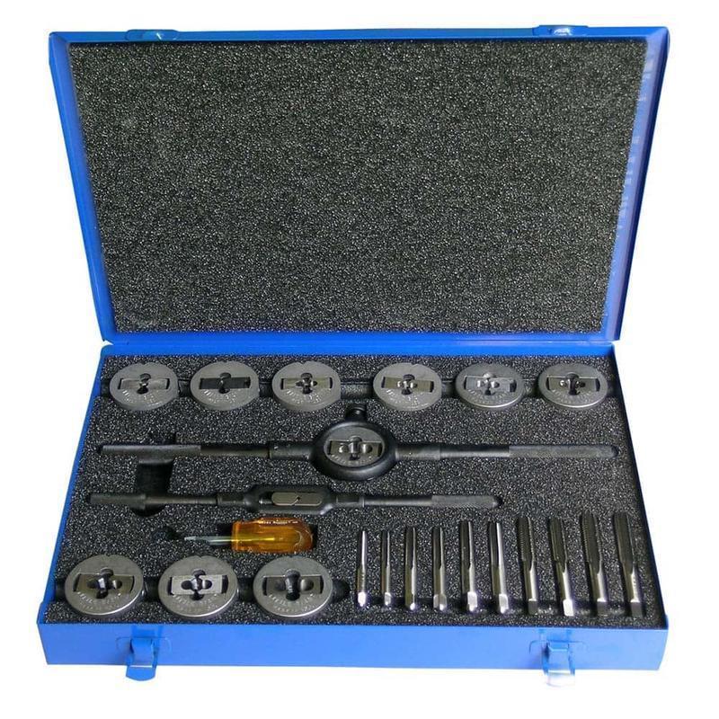 Tap & Die Set: 1/4-20 to 1-8 Taps, 1/4-20 to 1-8 Dies, UNC MPN:C00611