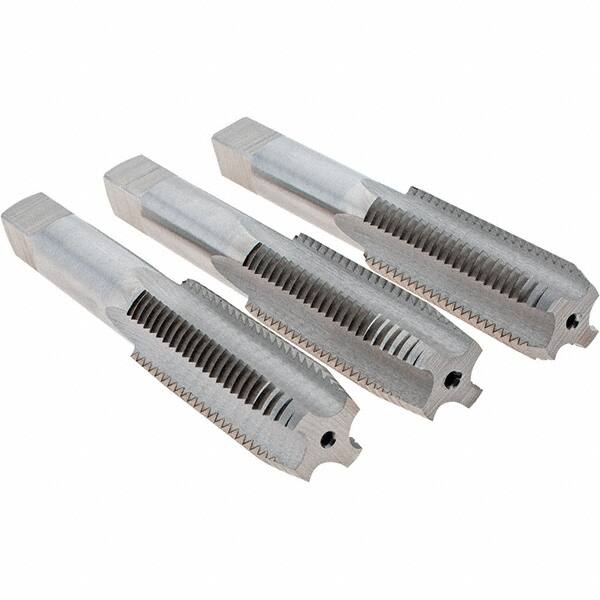 Tap Set: M16 x 2 Metric, 4 Flute, Bottoming Plug & Taper, High Speed Steel, Bright Finish MPN:C63248